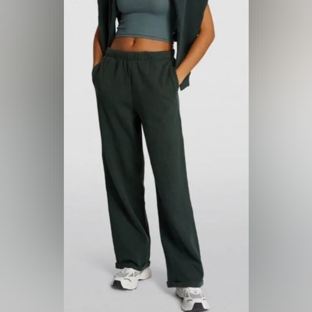 NWT Skims Cotton Fleece Classic Straight Leg Pant